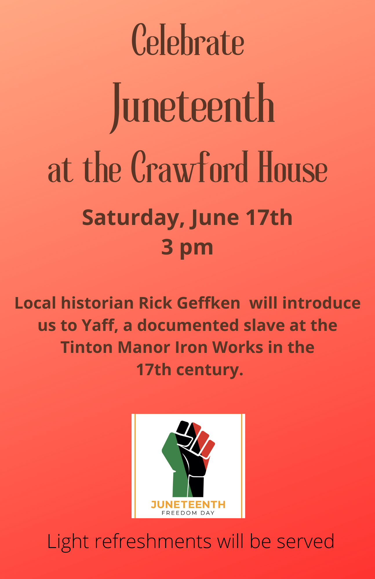 Juneteenth at the Crawford House