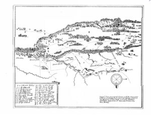 1676 map of Tinton Falls